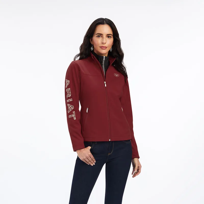 Ariat Women's Aparejo Team Softshell Jacket, Dark Red