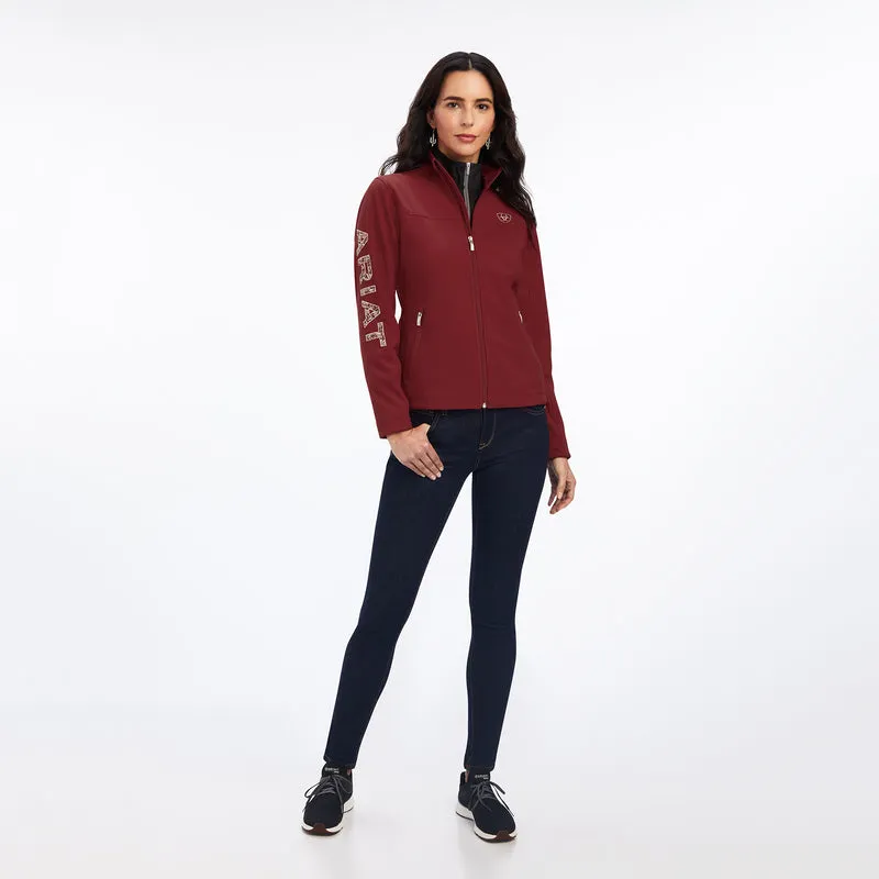 Ariat Women's Aparejo Team Softshell Jacket, Dark Red