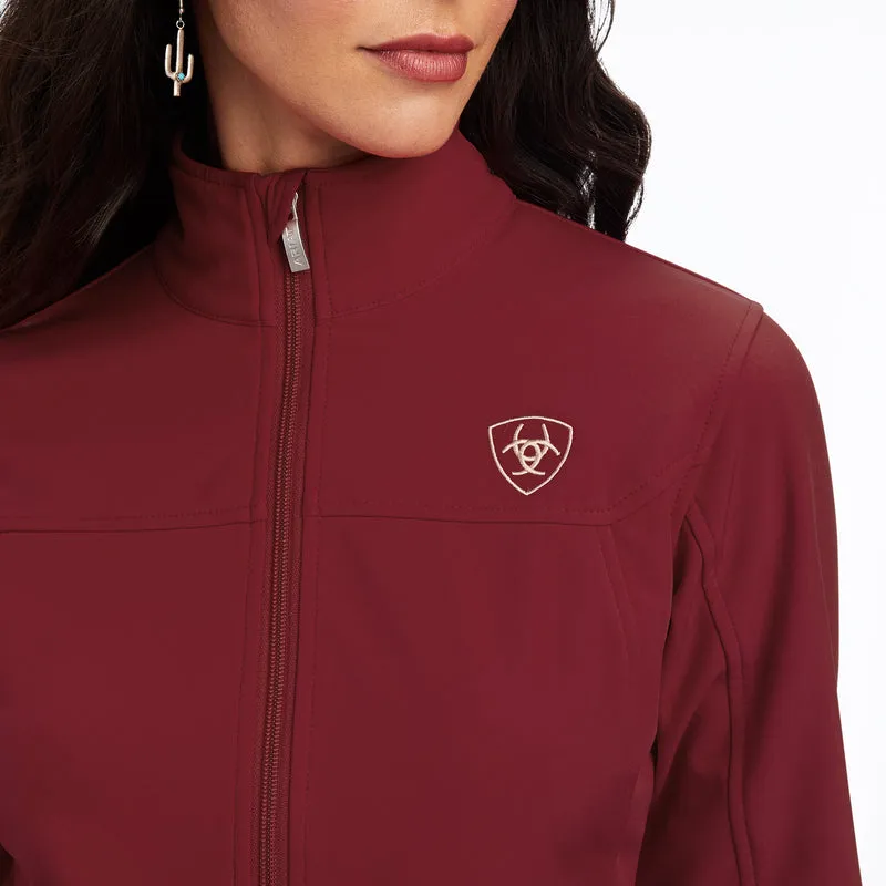 Ariat Women's Aparejo Team Softshell Jacket, Dark Red