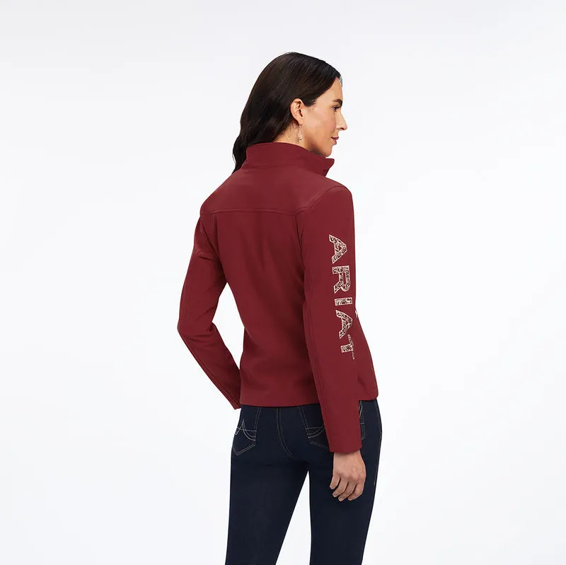 Ariat Women's Aparejo Team Softshell Jacket, Dark Red