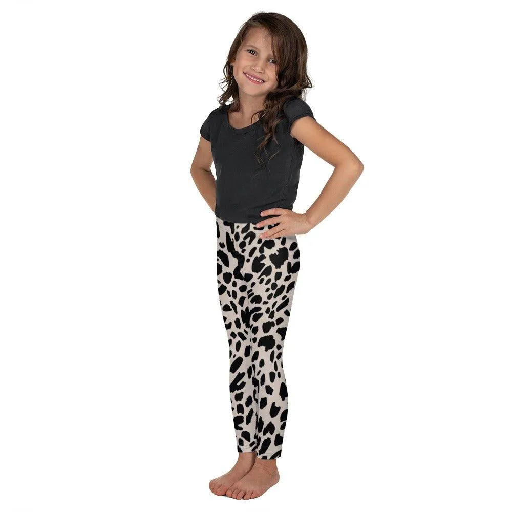 Black Animal Print Kid's Leggings