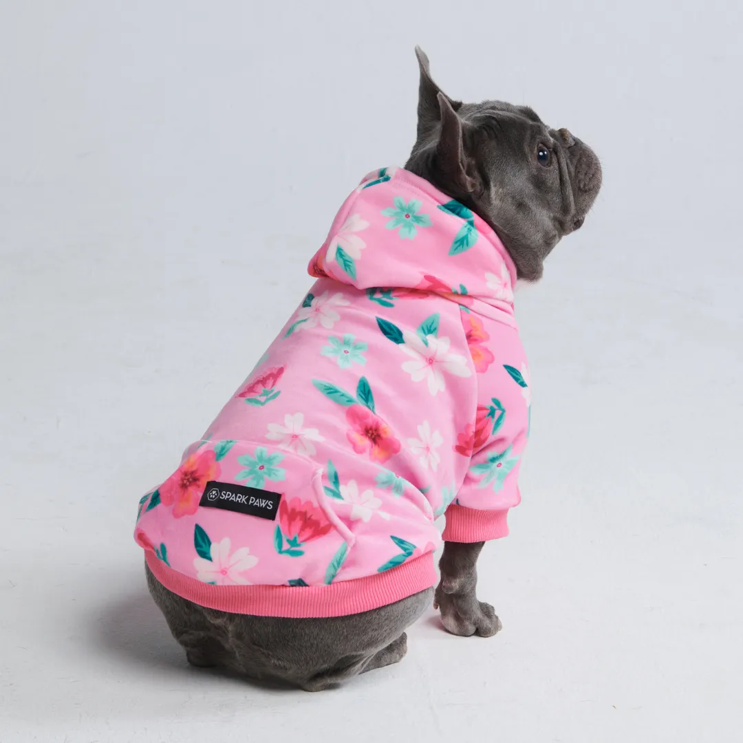 Blossom Dog Hoodie - Pink (2)