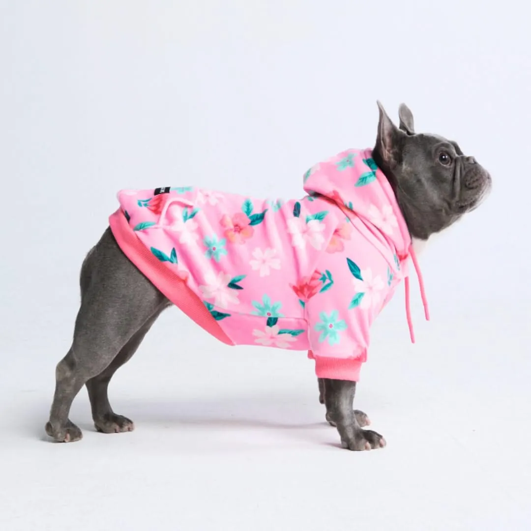 Blossom Dog Hoodie - Pink (2)