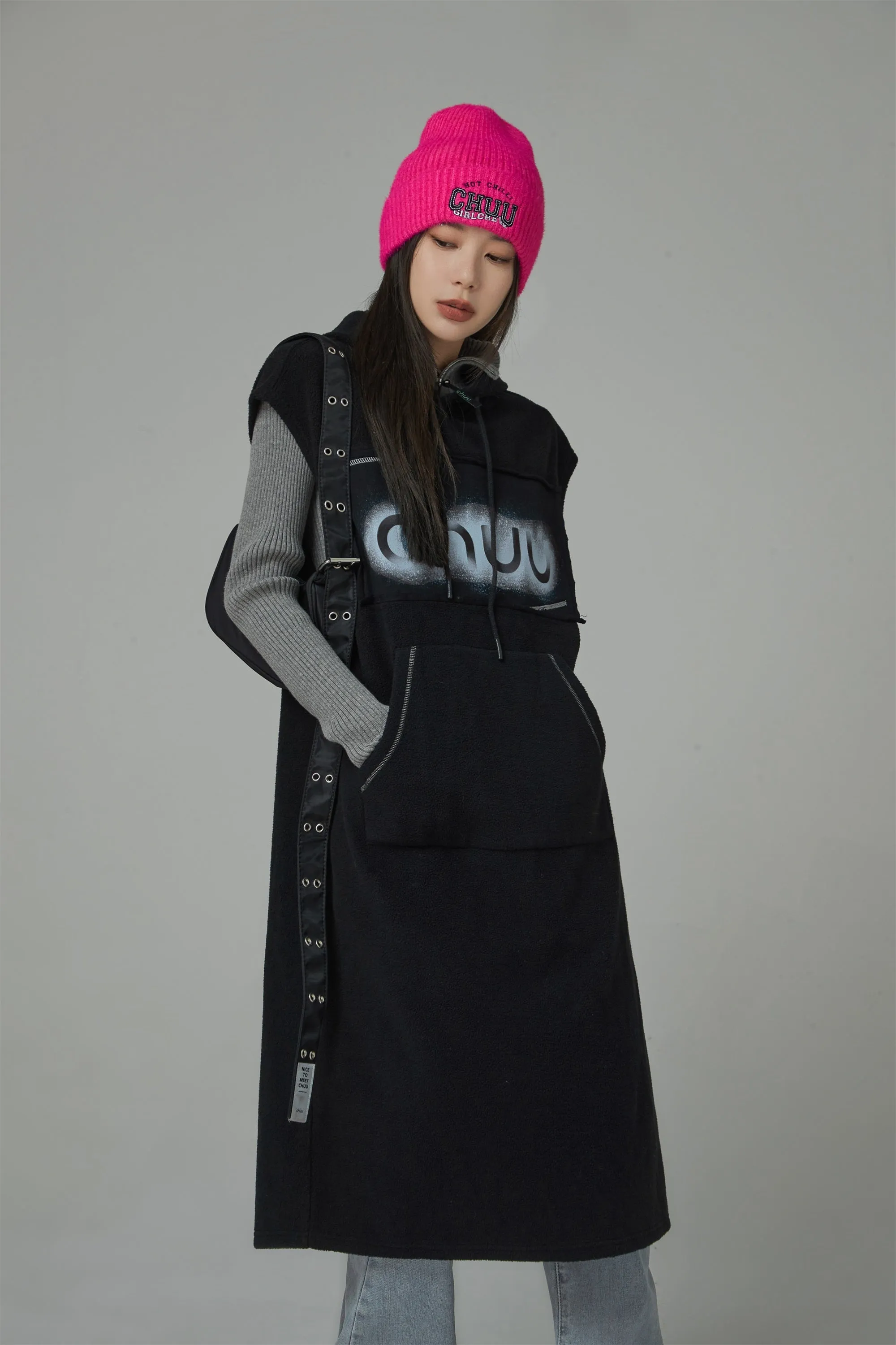 Chuu Loose Fit Hoodie Dress