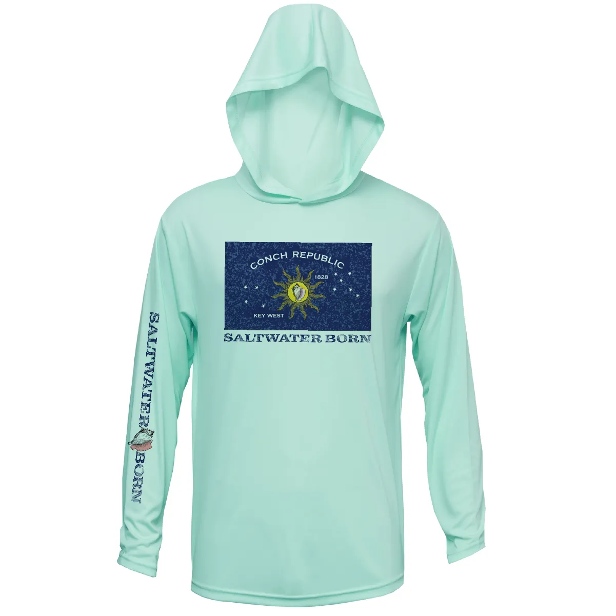 Conch Republic Boys  Long Sleeve UPF 50  Dry-Fit Hoody