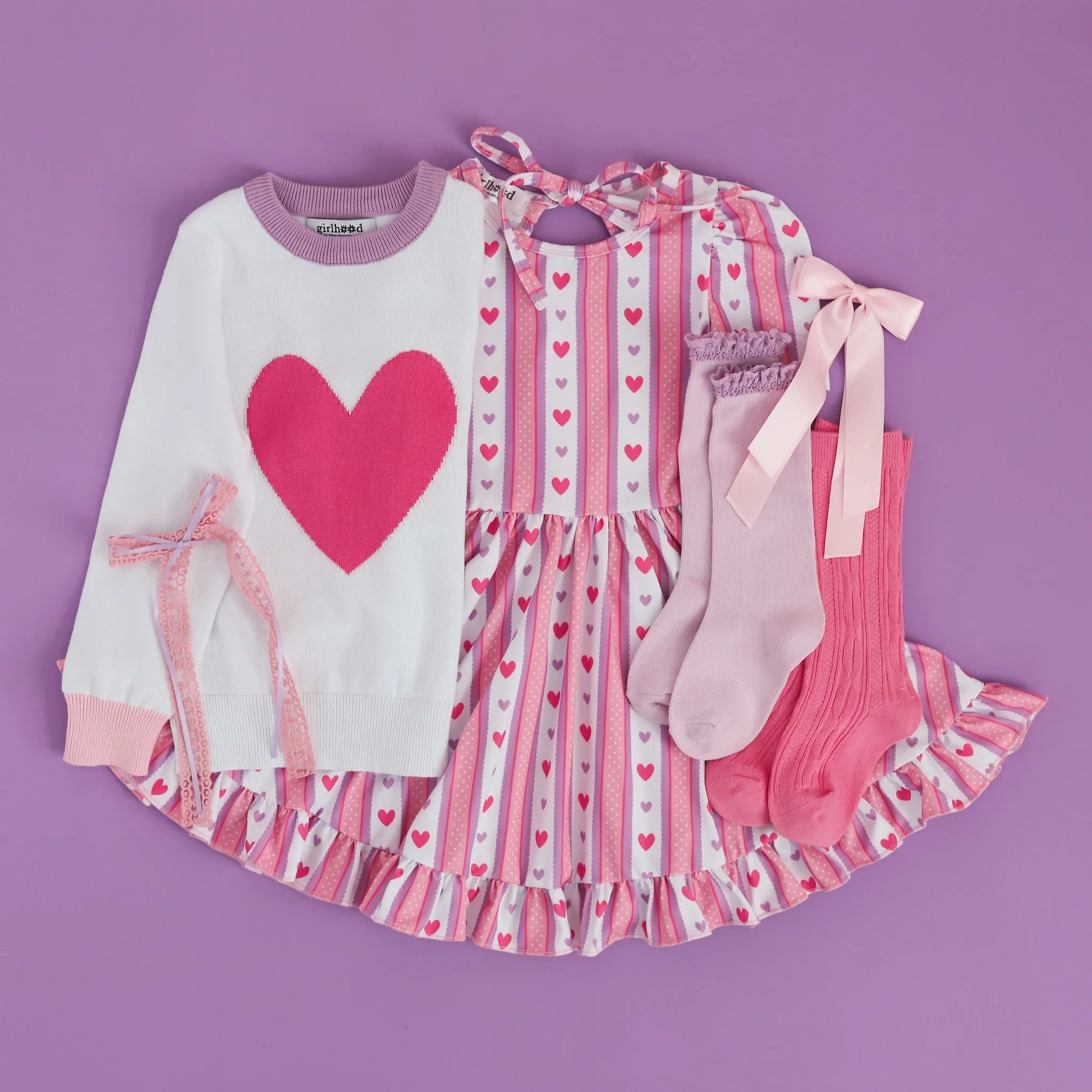 Darling Hearts Wallpaper Twirl Dress