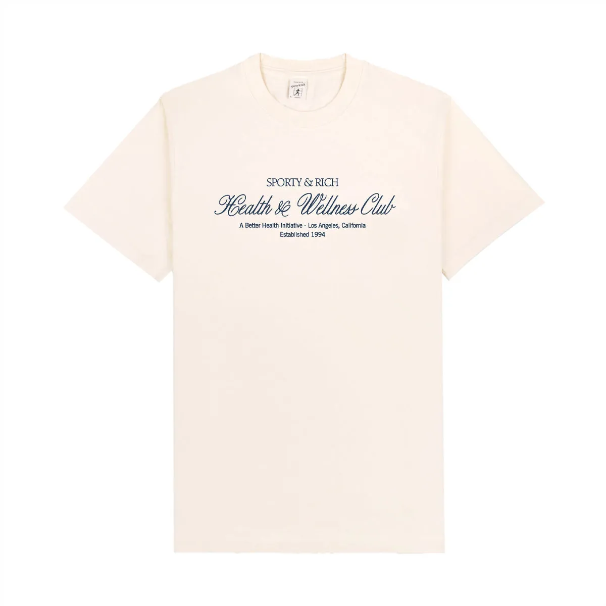 H&W Club Tee 'Cream Navy'