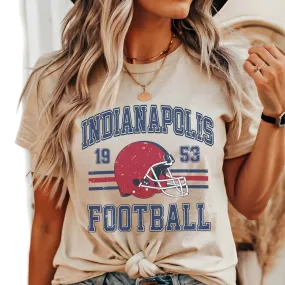 Indianapolis Football Wholesale Bella Graphic Tee - Popular