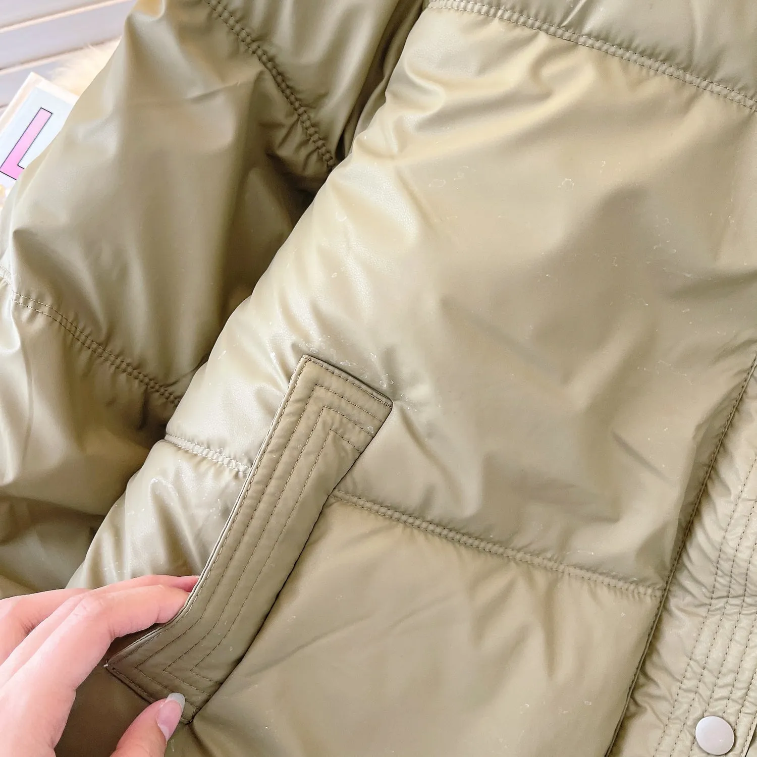 Korean Style Padded Puffy Coat