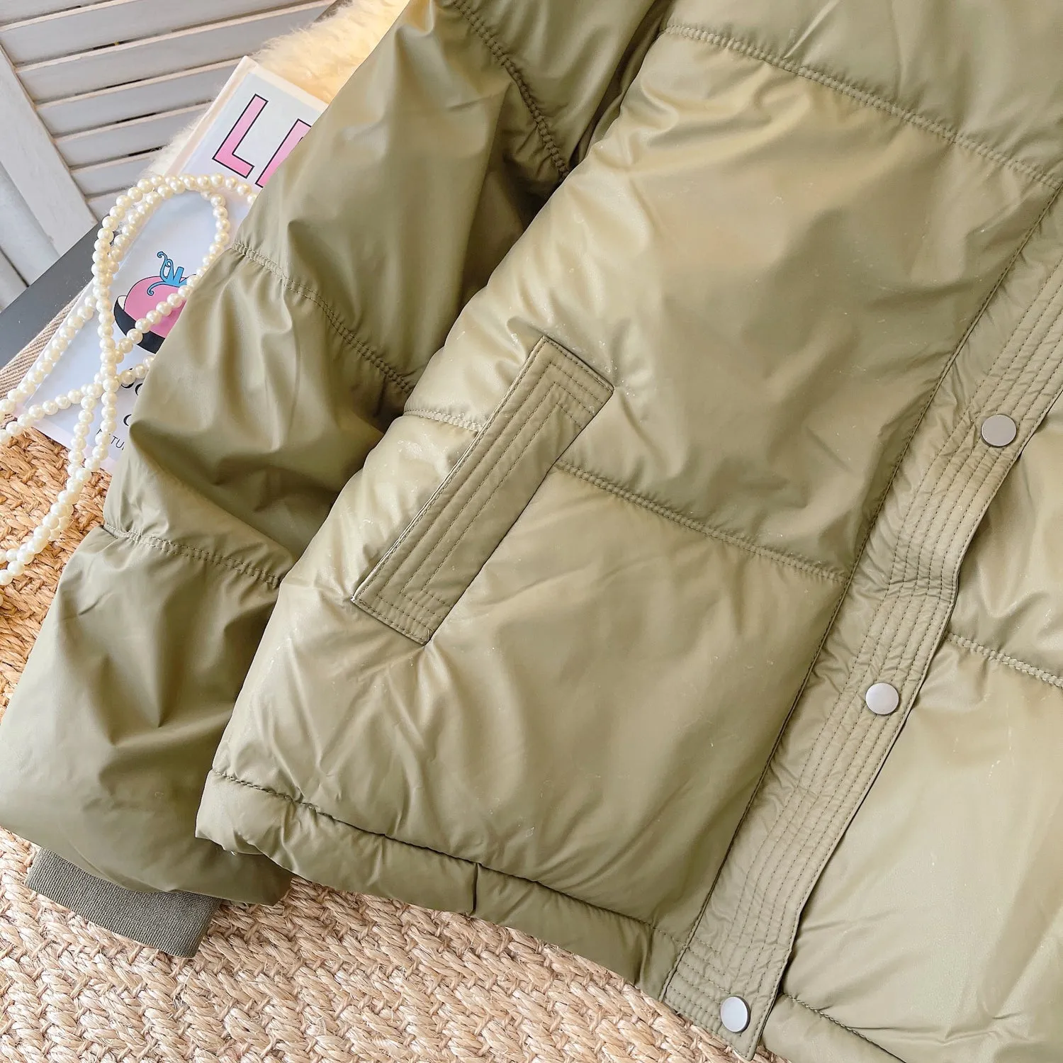 Korean Style Padded Puffy Coat