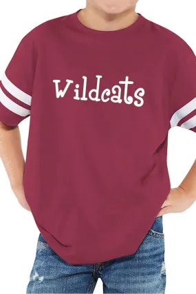 L.A.T. Youth Fine Jersey Varsity Tee, Burgundy *Personalize It