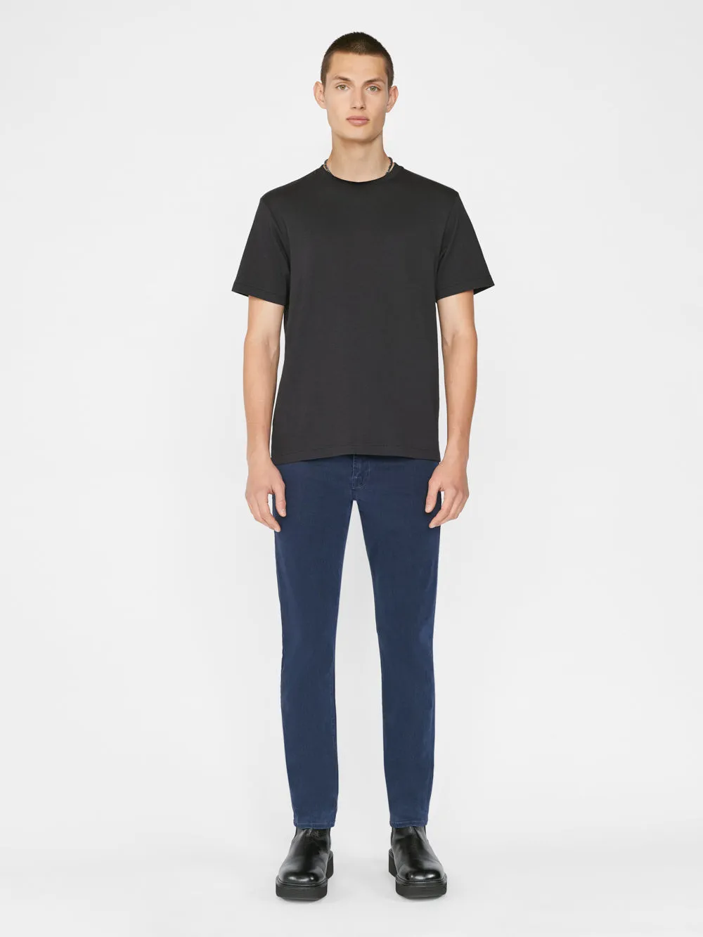 L'Homme Slim Brushed Twill -- Navy