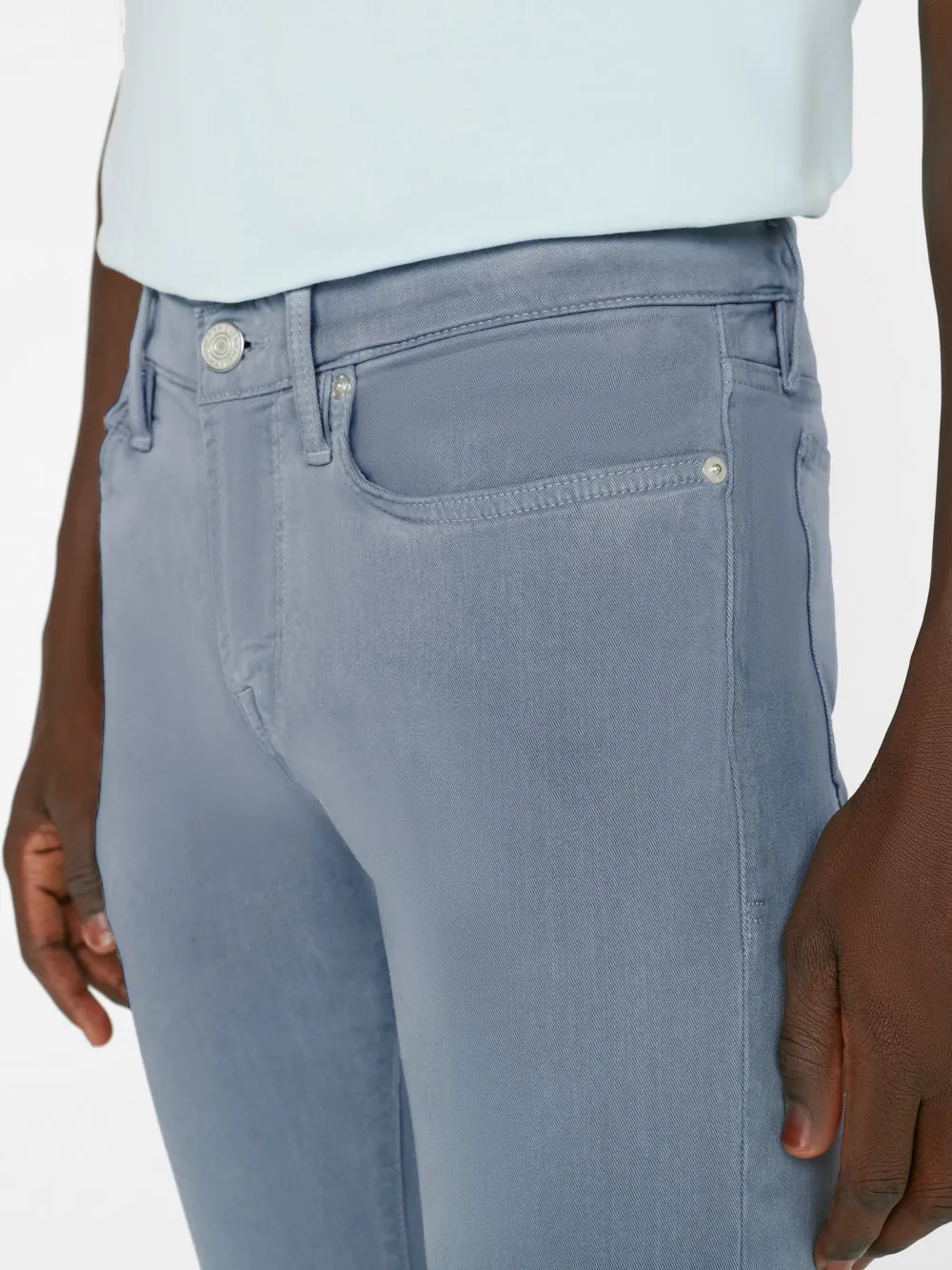 L'Homme Slim Brushed Twill -- Sky Blue