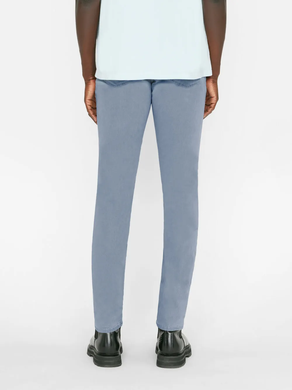 L'Homme Slim Brushed Twill -- Sky Blue