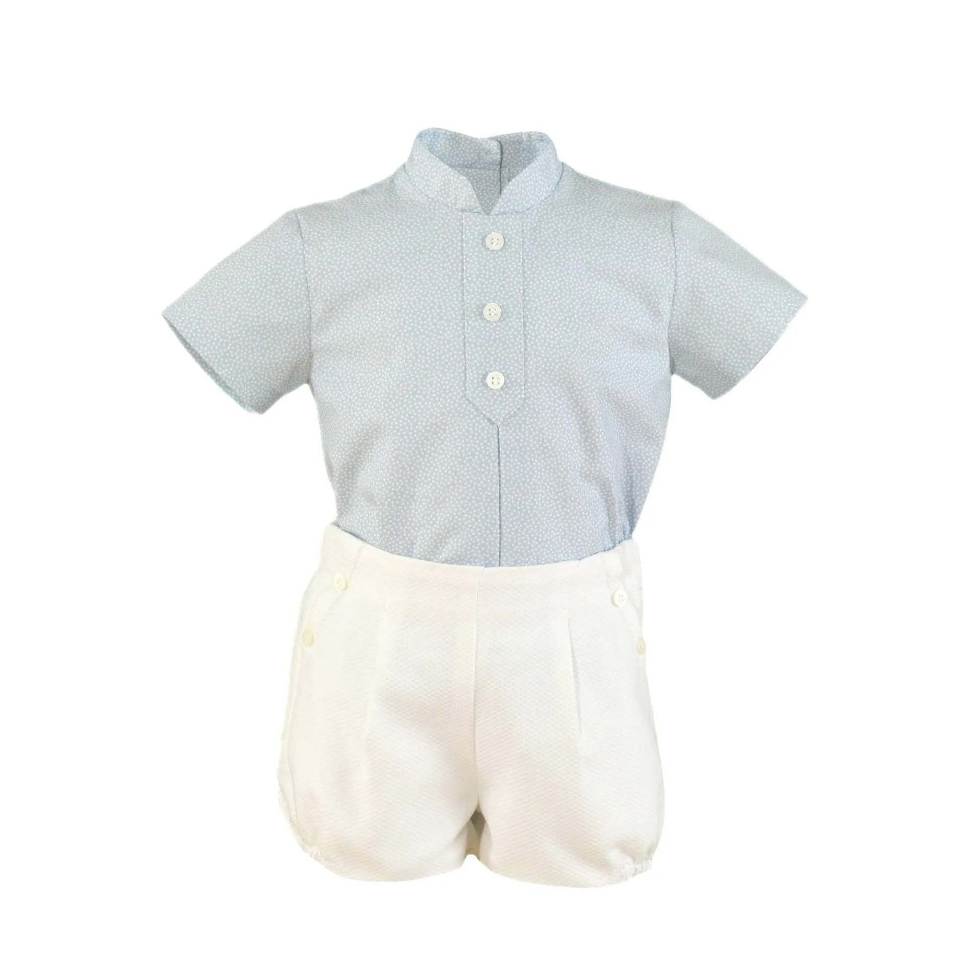 Light Blue Shorts Set