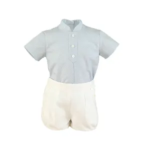 Light Blue Shorts Set