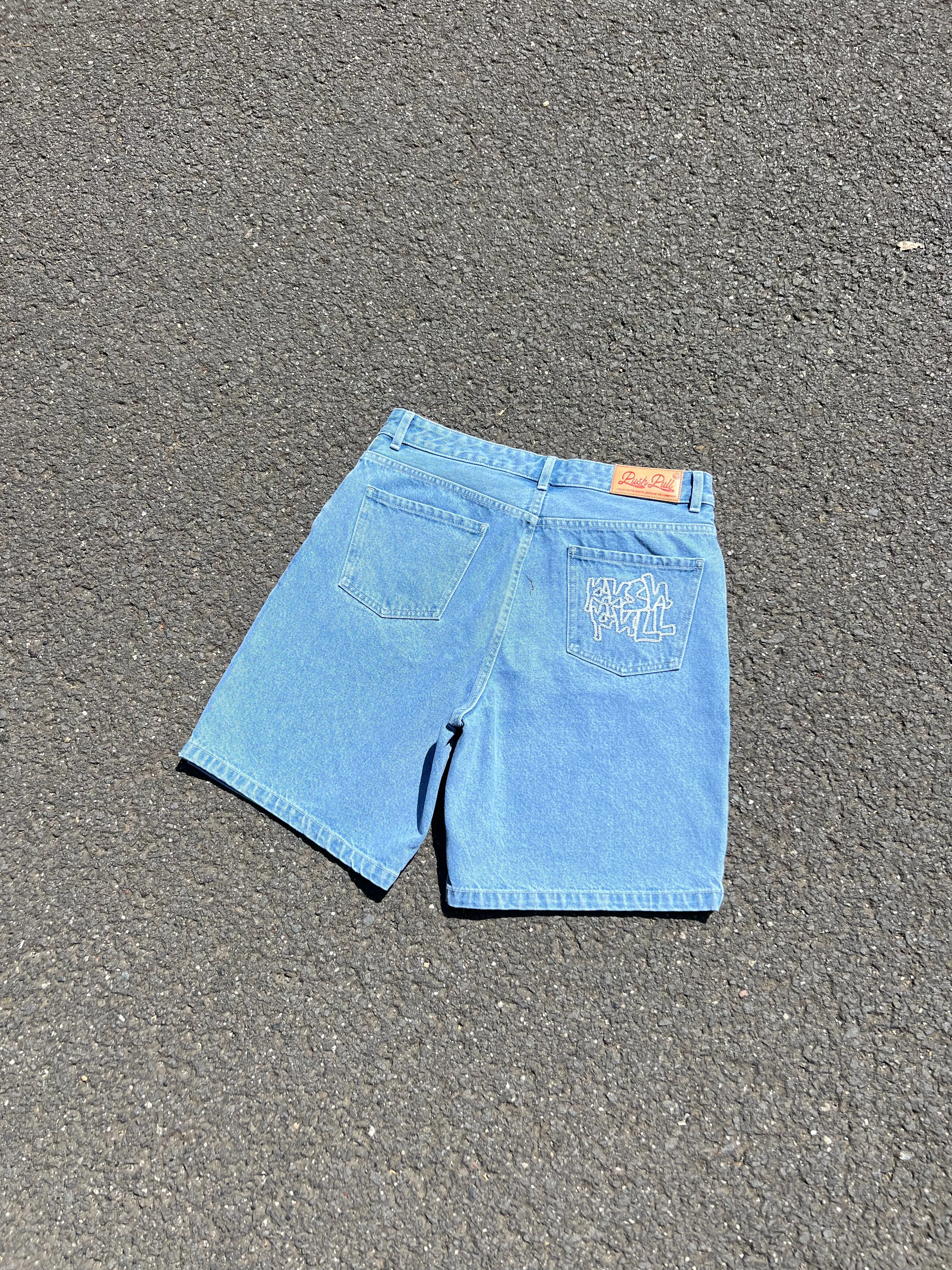 LIGHT DENIM JORTS