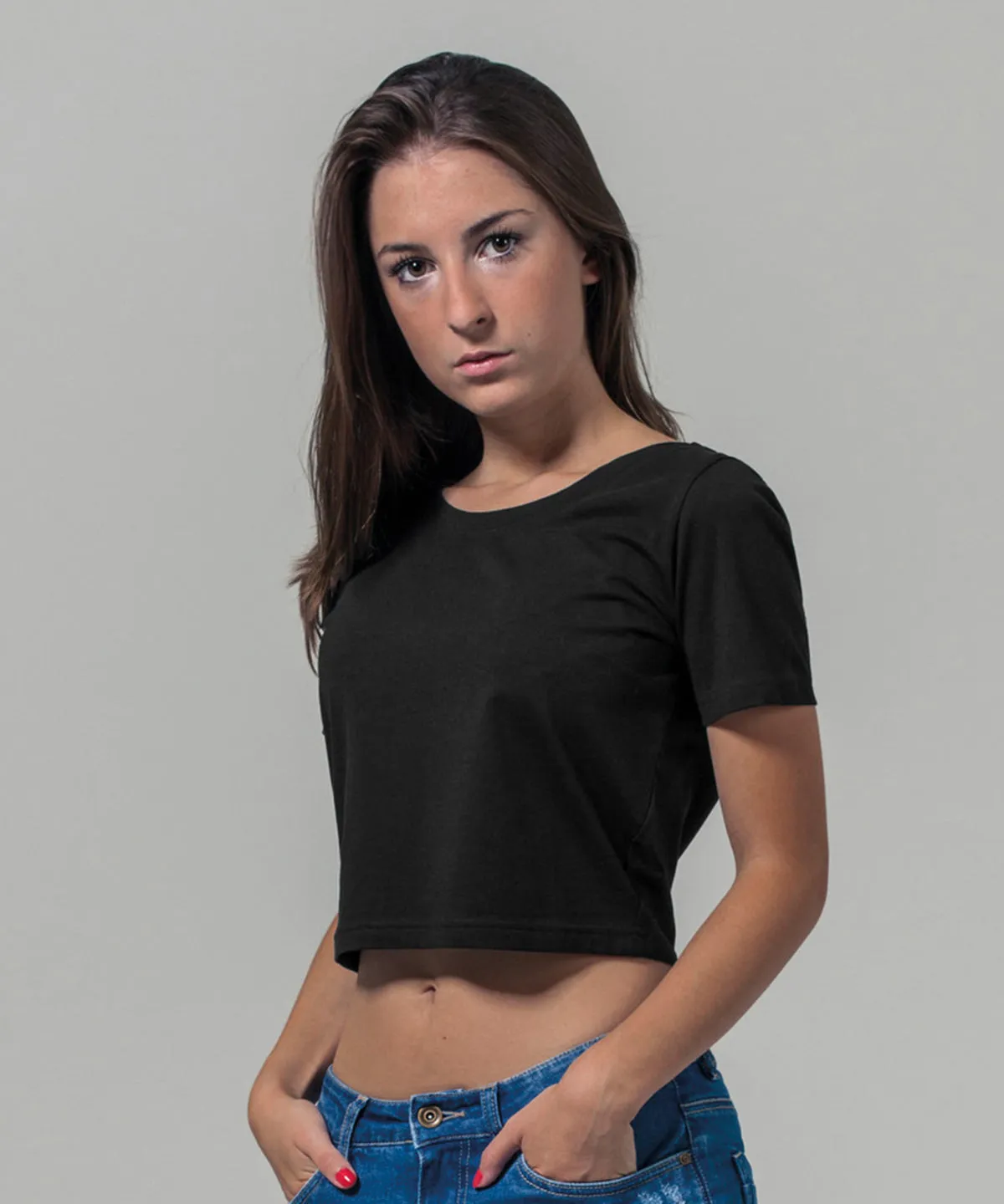 Light Navy - Women's cropped tee