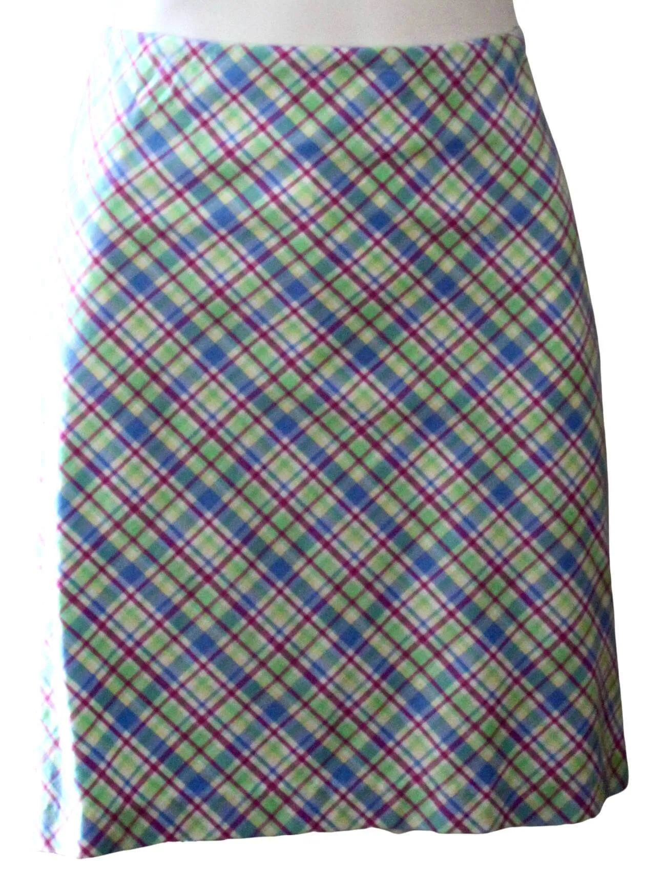 Light Spring Plaid Golf Skirt