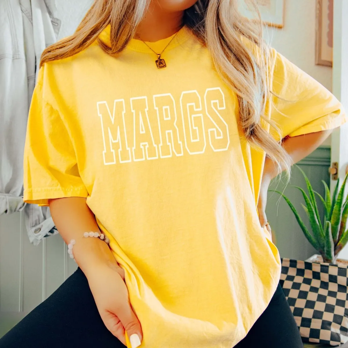 Margs Collegiate Lettering Comfort Color Tee