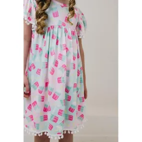 Mila & Rose Sweet Treat Pom Pom Dress