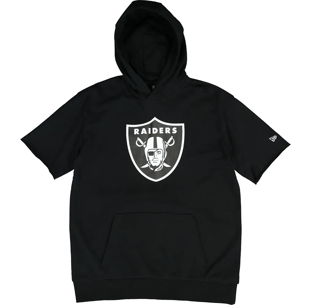 New Era Las Vegas Raiders Oversized Short Sleeve Hoodie Black