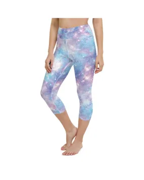 Pastel Galaxy Yoga Capris