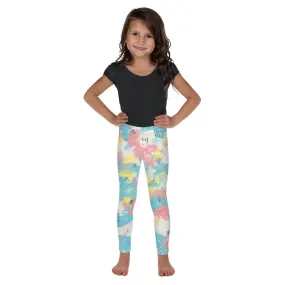 Pink and Blue Abstract Kid's Leggings