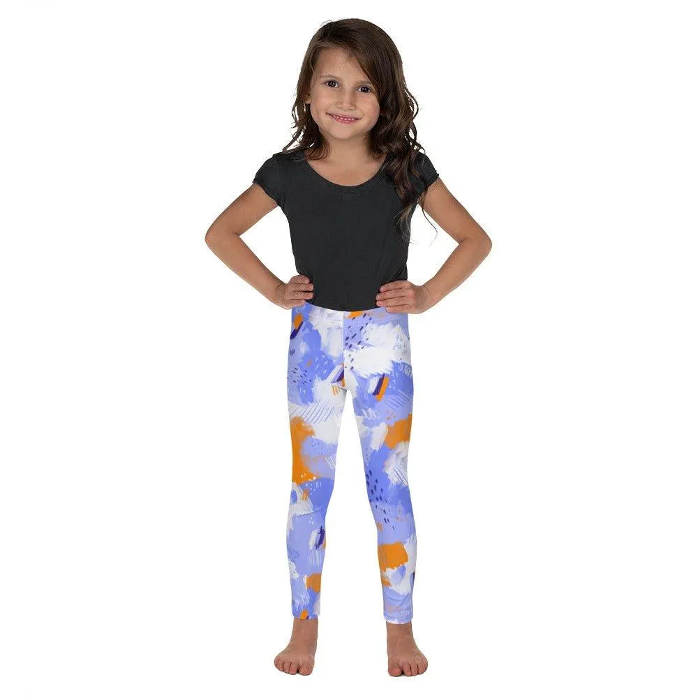 Purple Abstract Kid's Leggings