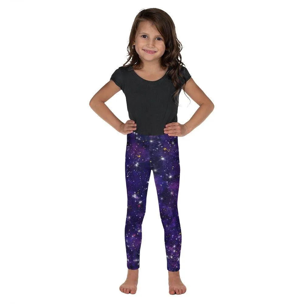 Purple Galaxy Kid's Leggings