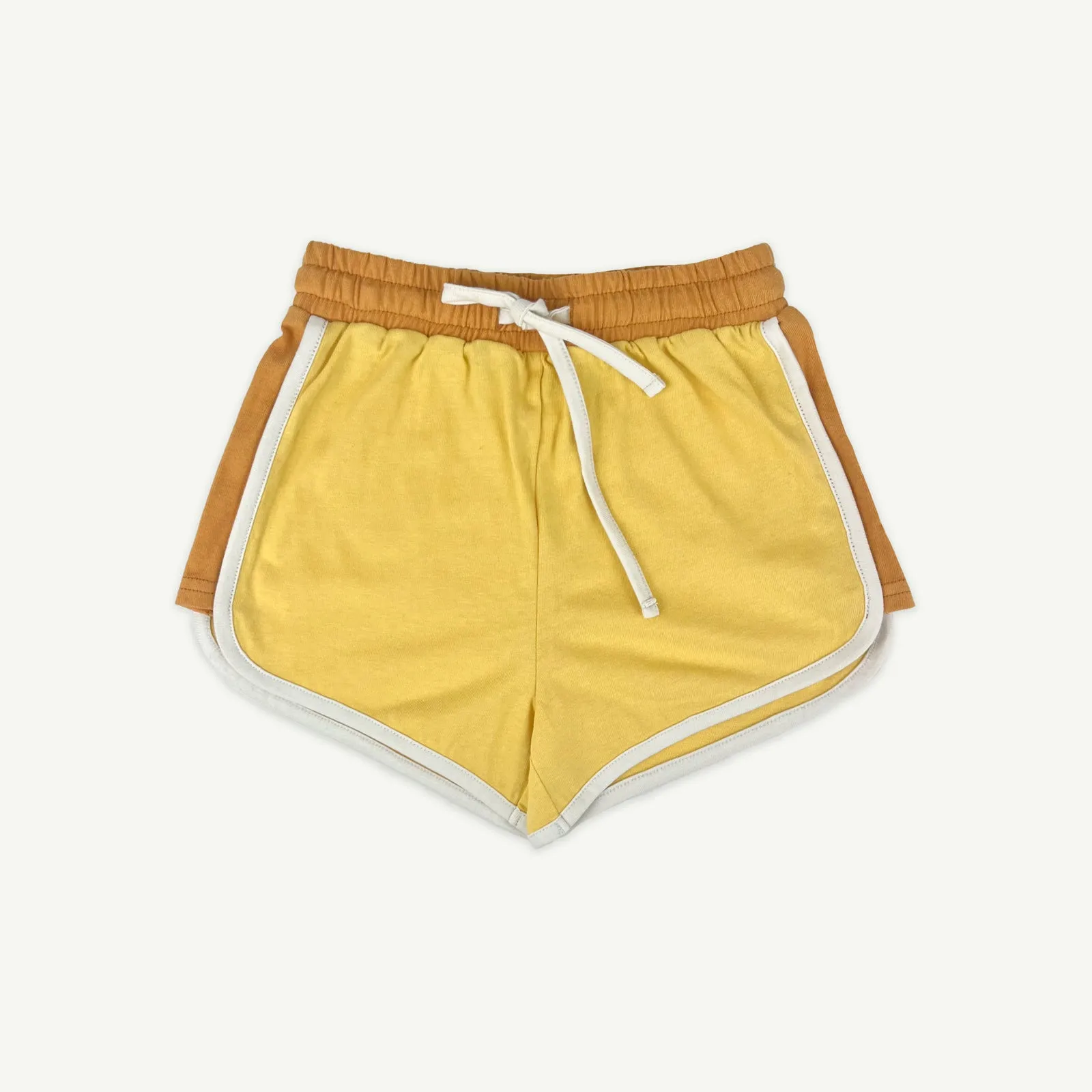 Retro Sports Shorts - Yellow