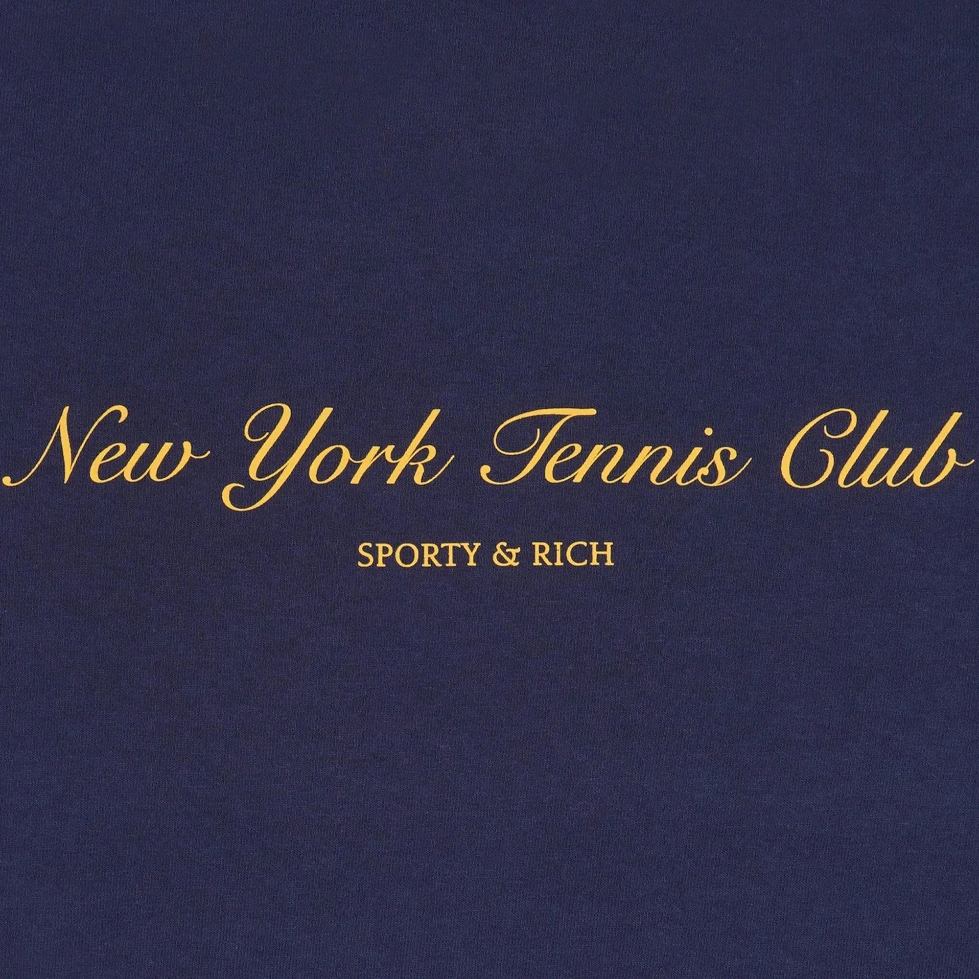 SPORTY & RICH | NY TENNIS CLUB T-SHIRT { NAVY/GOLD