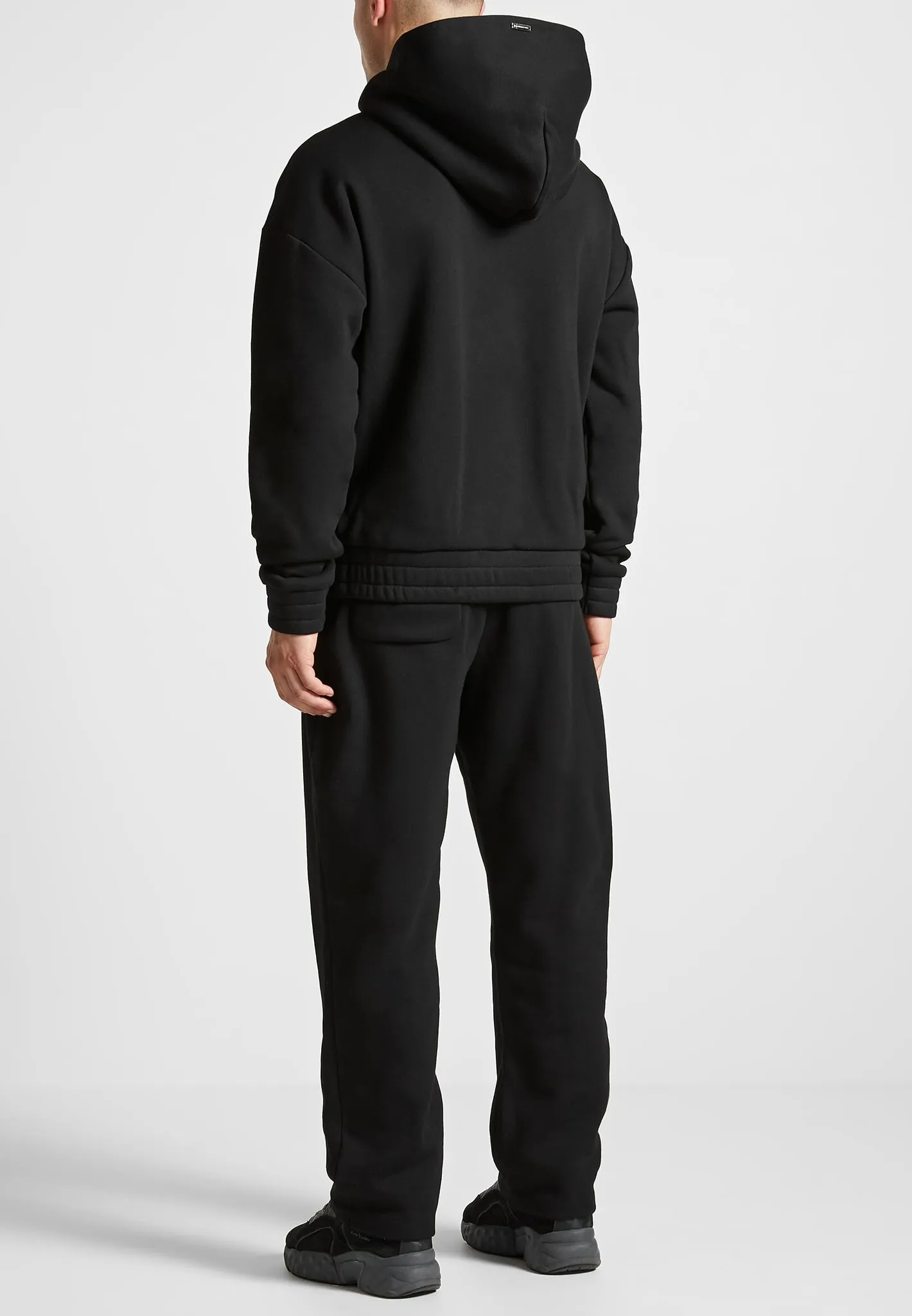 Éternel 420GSM Eiffel Embossed Joggers - Black