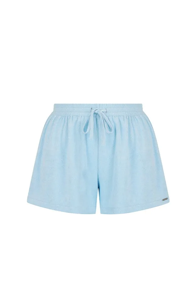 Terry Towelling Shorts Light Blue