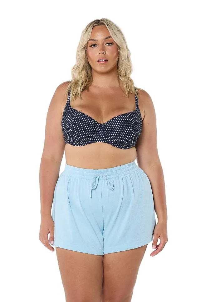 Terry Towelling Shorts Light Blue