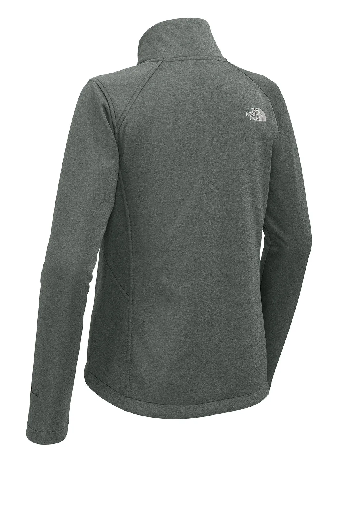 The North Face Ladies Ridgewall Soft Shell Custom Jackets, Dark Grey Heather