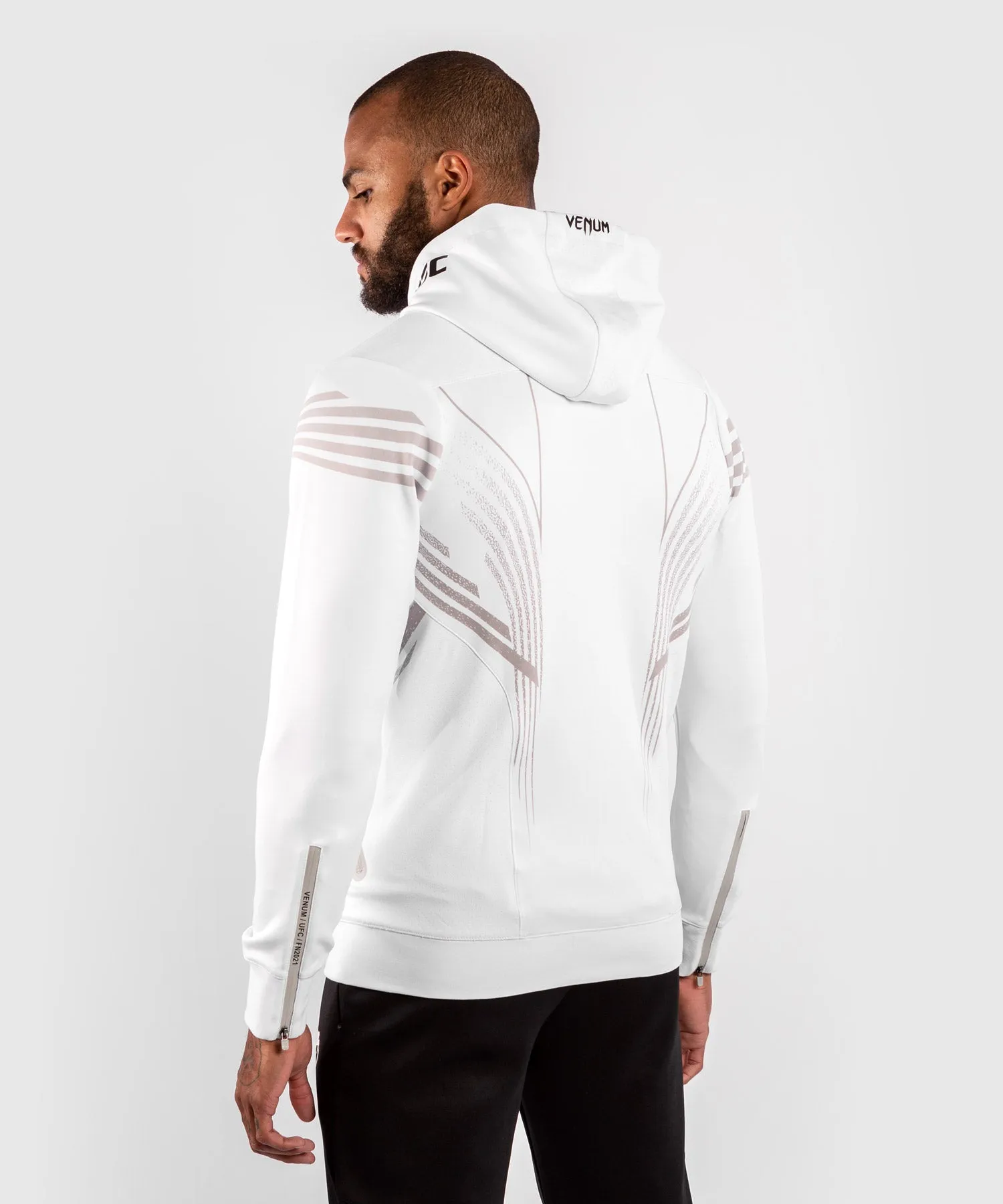 UFC Venum Fighters Authentic Fight Night Men's Walkout Hoodie - White