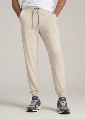 Weekender Stretch Lounge Joggers for Tall Men in Stone Heather