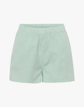 Women Organic Twill Shorts - Light Aqua