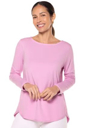 Women's Heyday Side Split Shirt | Peony Pink